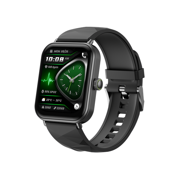 Oraimo Watch Nova 2 Lite OSW-814L black smart watch with 1.93 inch AMOLED display