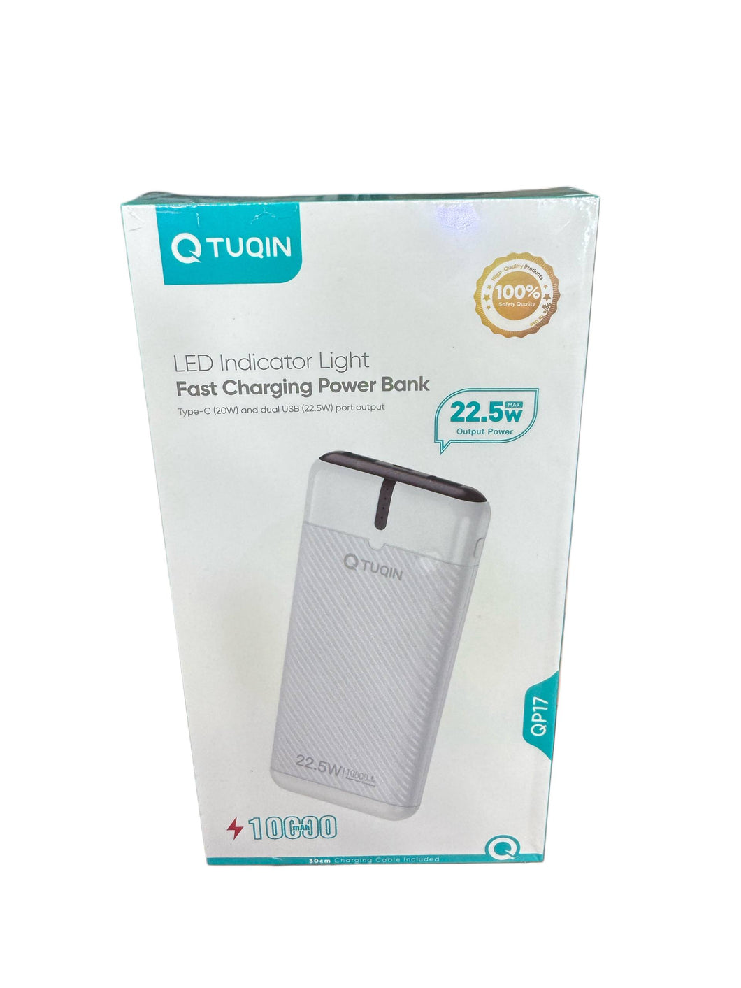 Qtuqin Power Bank 10000 mAh , 22.5 W