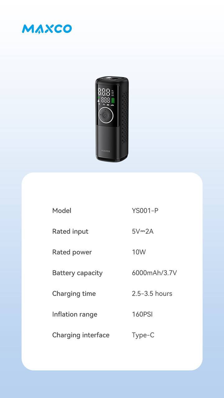MAXCO Cordless Tire Inflator
