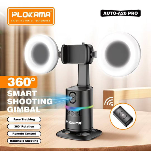 PoLkama A20-PRO Mobile Phone Stabilizer with 360° Face Tracking, SELFIE Type-C Port & Remote