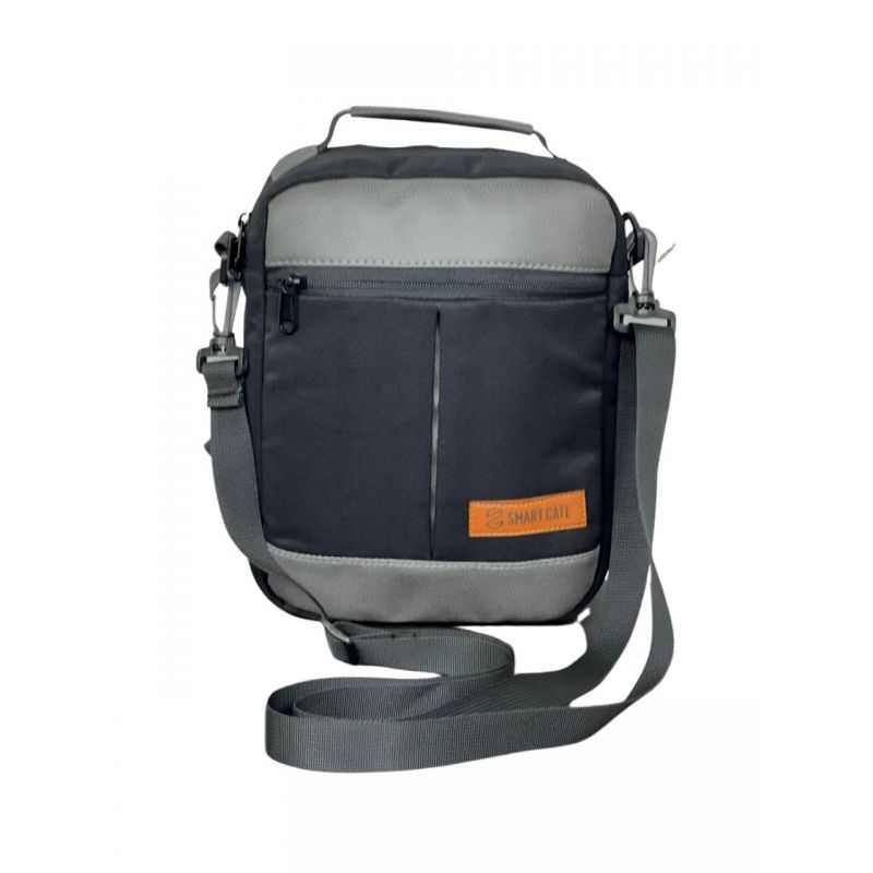 Tablet bag with shoulder strap -10 inch (gray/black)