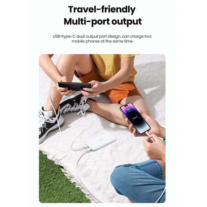UGREEN 20W 20000mAh Fast Charging Power Bank – White