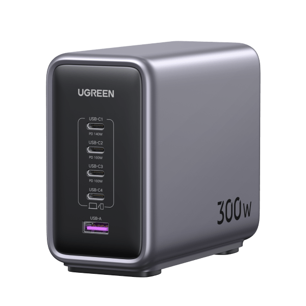 UGREEN Nexode 300W USB C GaN Charger-5 Ports Desktop Charger