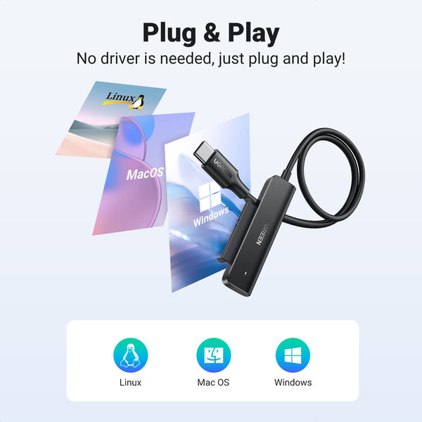 UGREEN SATA to USB C Adapter Cable