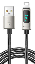Load image into Gallery viewer, Lanex Data Cable USB-A to Lighting with led screen - وصله شحن يو اس بى لآيفون
