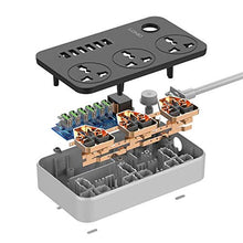 Load image into Gallery viewer, LDNIO SC3604 Power Strip with 3 AC Sockets + 6 USB Ports
