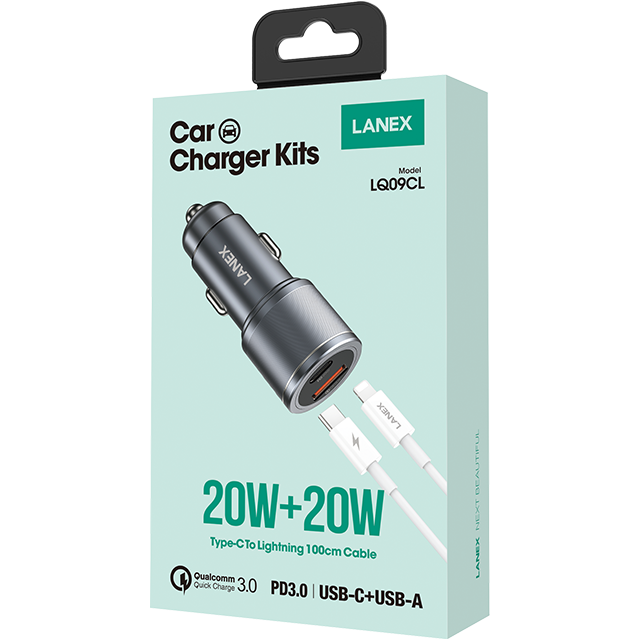 Lanex Car Charger Kit 20 WATT