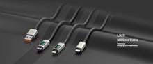 Load image into Gallery viewer, Lanex Data Cable USB-A to Lighting with led screen - وصله شحن يو اس بى لآيفون
