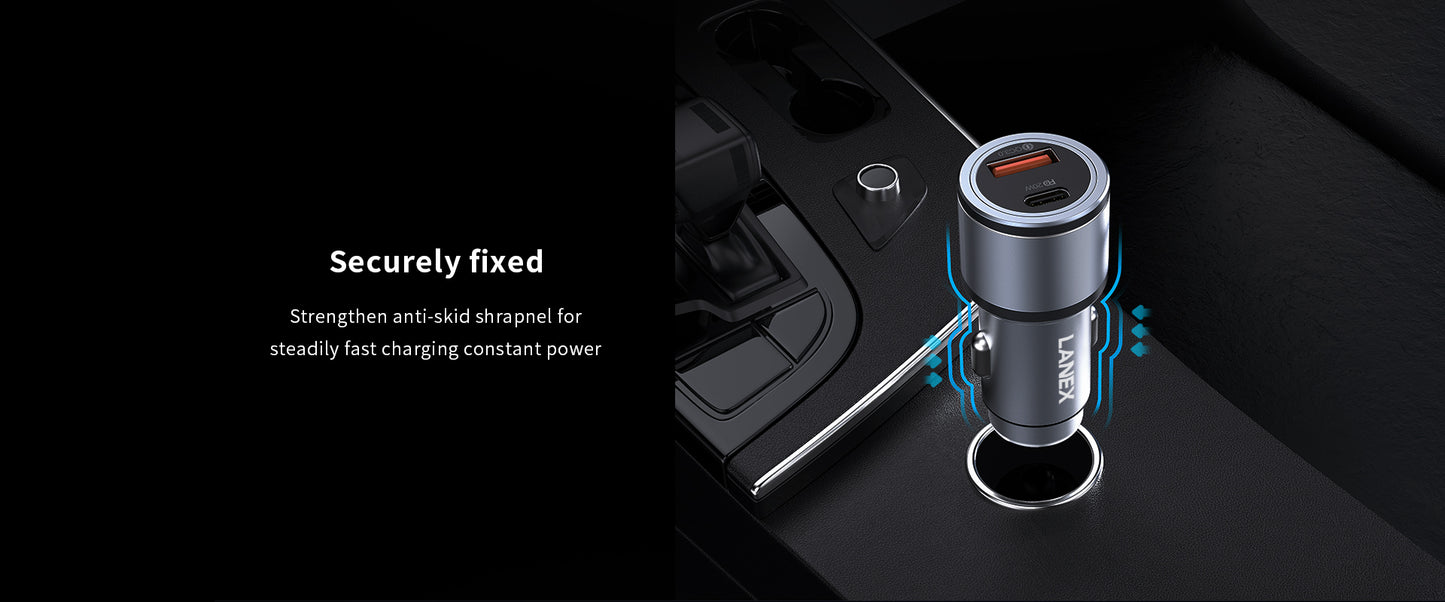 Lanex Car Charger Kit 20 WATT