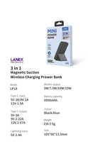 Load image into Gallery viewer, Lanex 5000 mAh wireless power bank-15 watt

