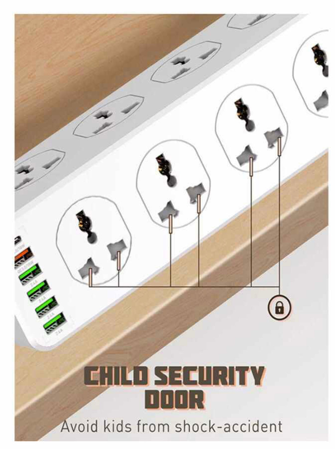 LDNIO 10 power socket , 6 charger port