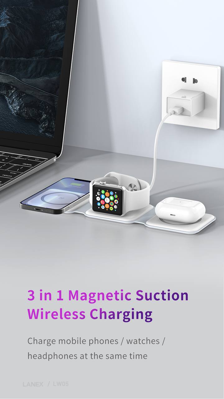 Folding charger Desktop magnetic Adsorption