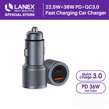 Load image into Gallery viewer, LANEX LQ06 22.5W+36W PD+QC3.0 Fast Charging Car Charger
